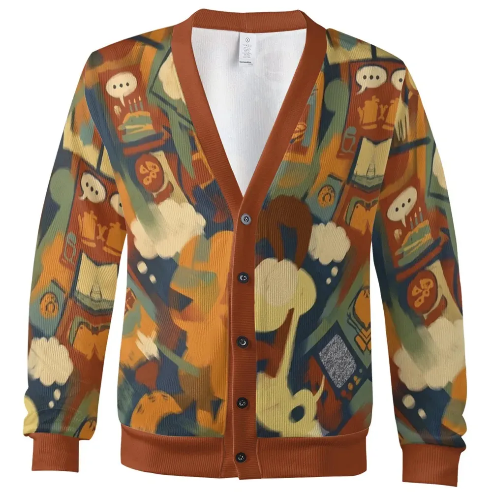 Classic Cartoon Garfield Cardigan - 2