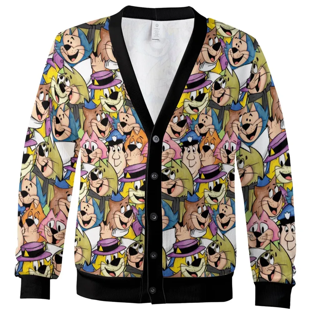 Classic Cartoon Charm Top Cat Cardigan - 2