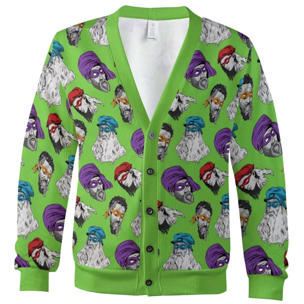 Middle-Aged Renaissance Ninja Cardigan - 2