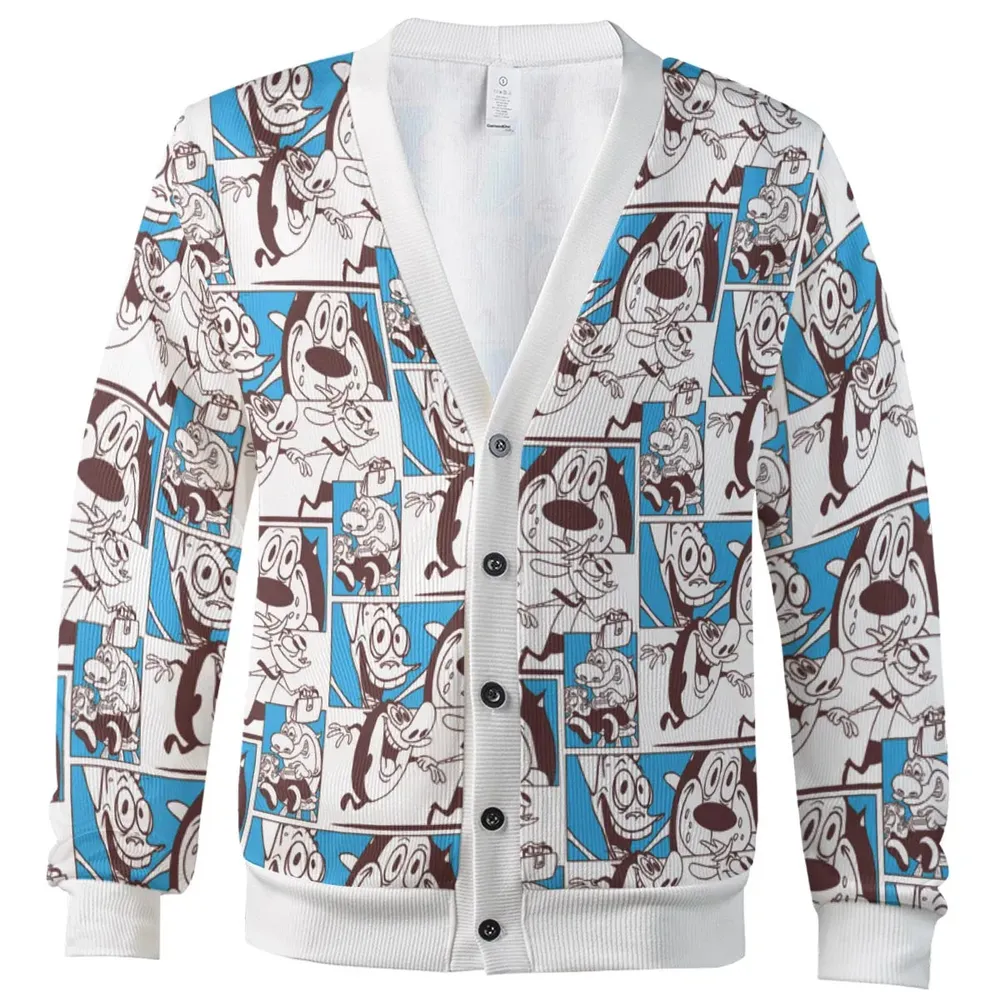 Totally Chaotic The Ren and Stimpy Show Cardigan - 2