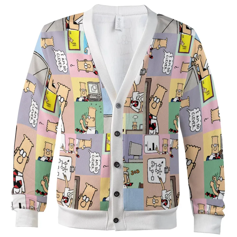 What the Hell is Up with Dilbert Cardigan - 2