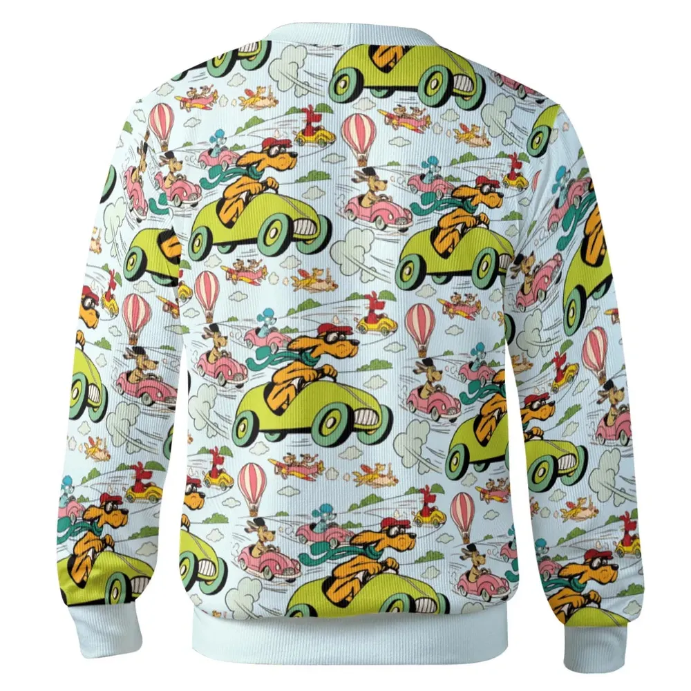 Whimsical Adventure Racing Dogs Cardigan - 3