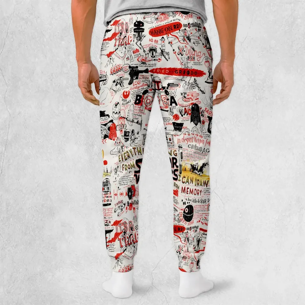 Star Wars All Funny Quotes Sweatpants - 2