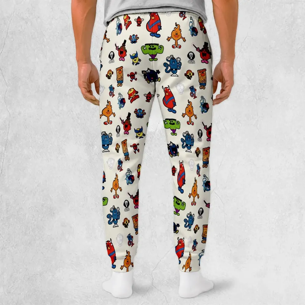 Marvel Characters And Mr Men Pattern Sweatpants - 2