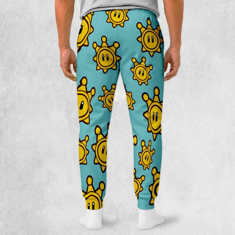 Shine Sprite Super Mario Button Up Sweatpants - 2