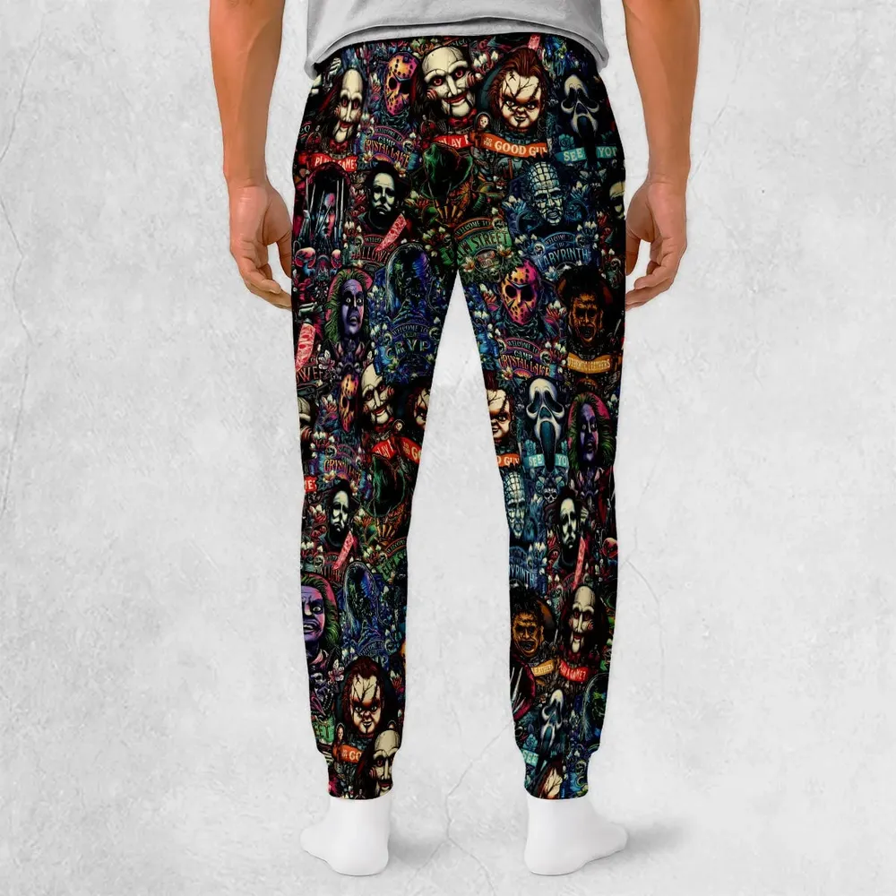 Horror Movie Characters Pattern Sweatpants - 2