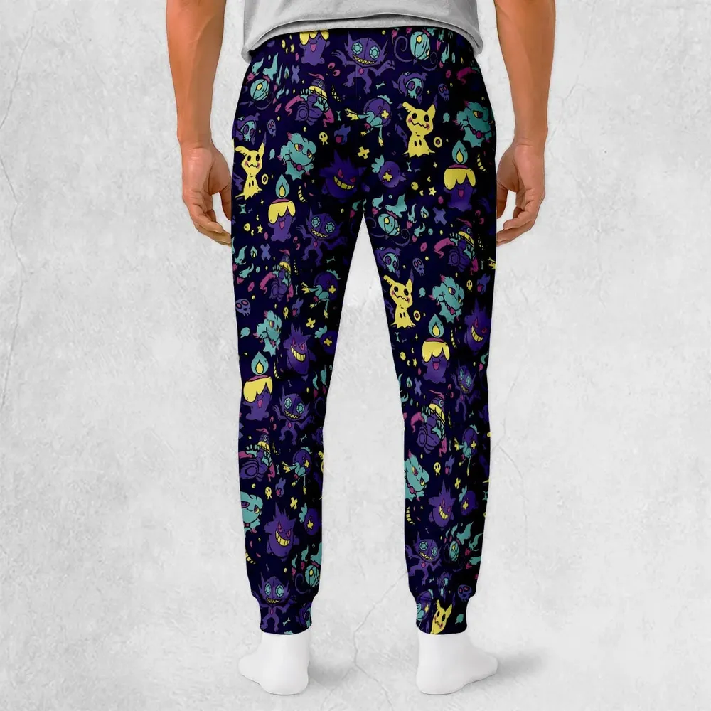 Gengar Ghost Pokemon Pattern Sweatpants - 2