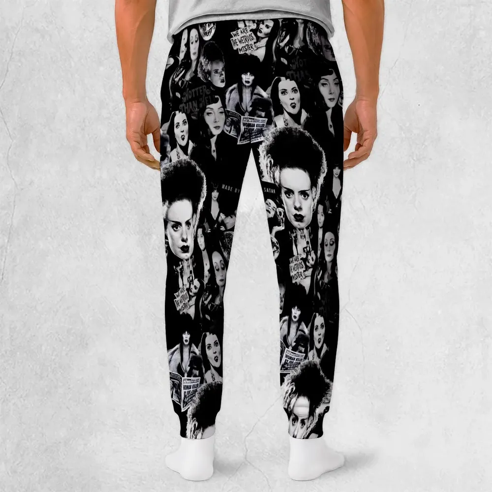 Horror Ladies Slay Collage Classic Horror Movies Sweatpants - 2