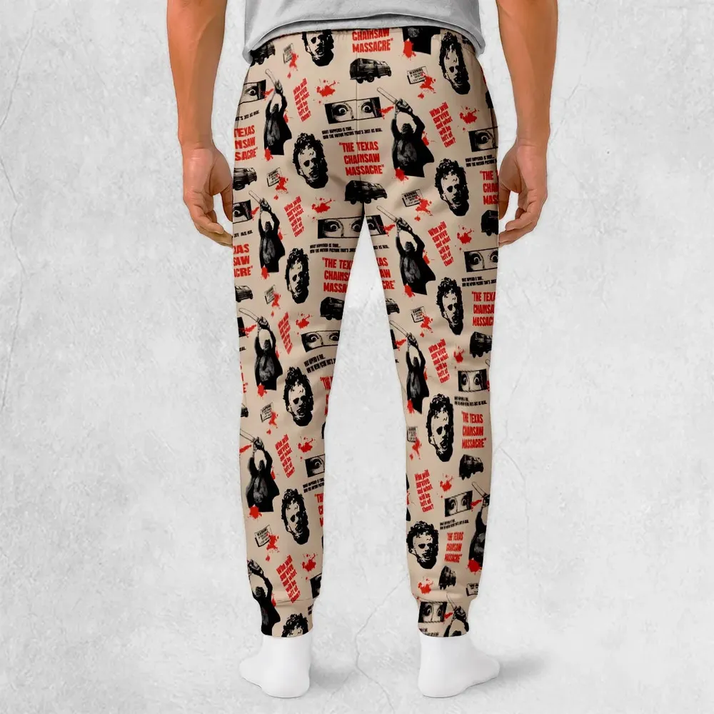 Leatherface The Texas Chainsaw Massacre Horror Pattern Sweatpants - 2
