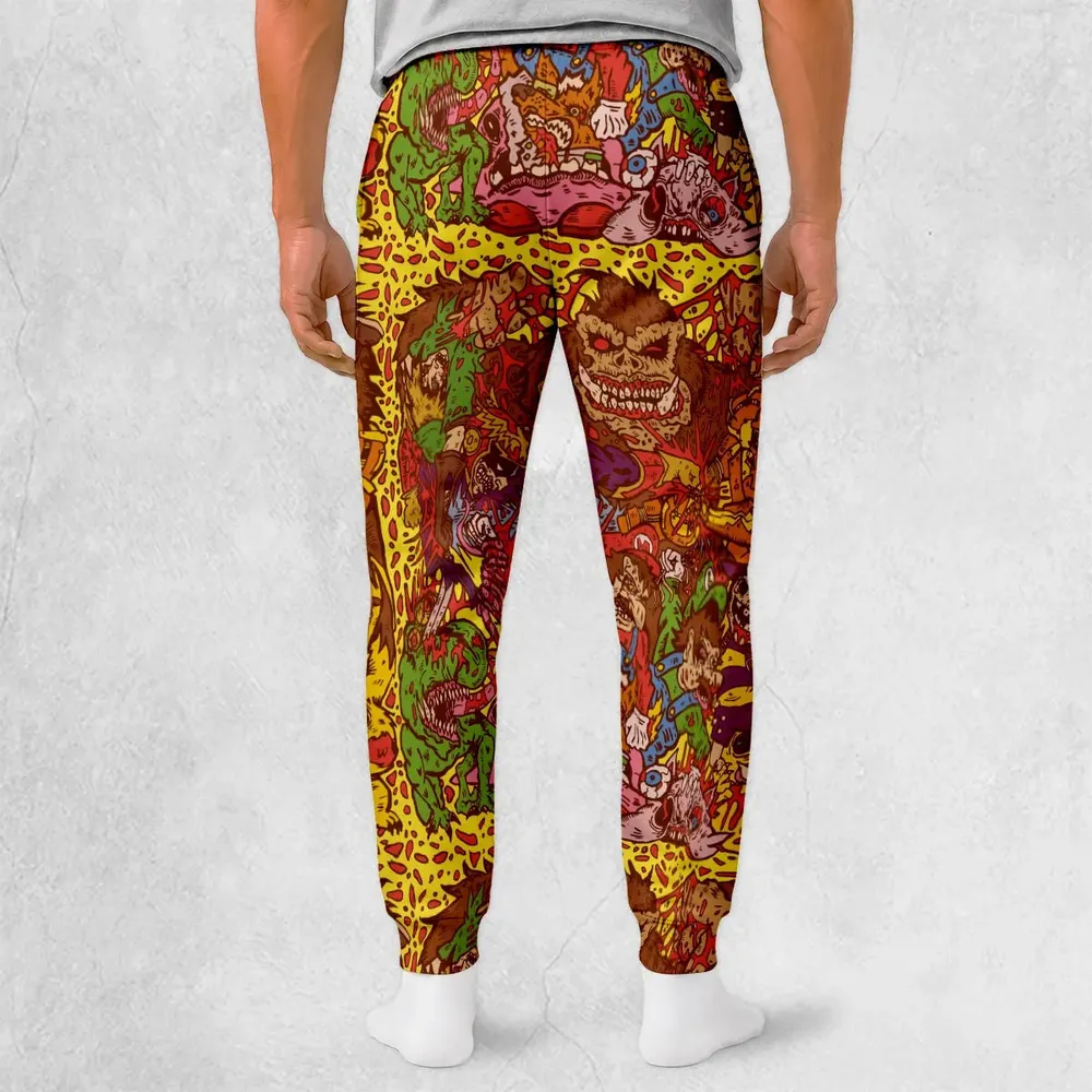 Nitendo Characters in Creepy Style Sweatpants - 2