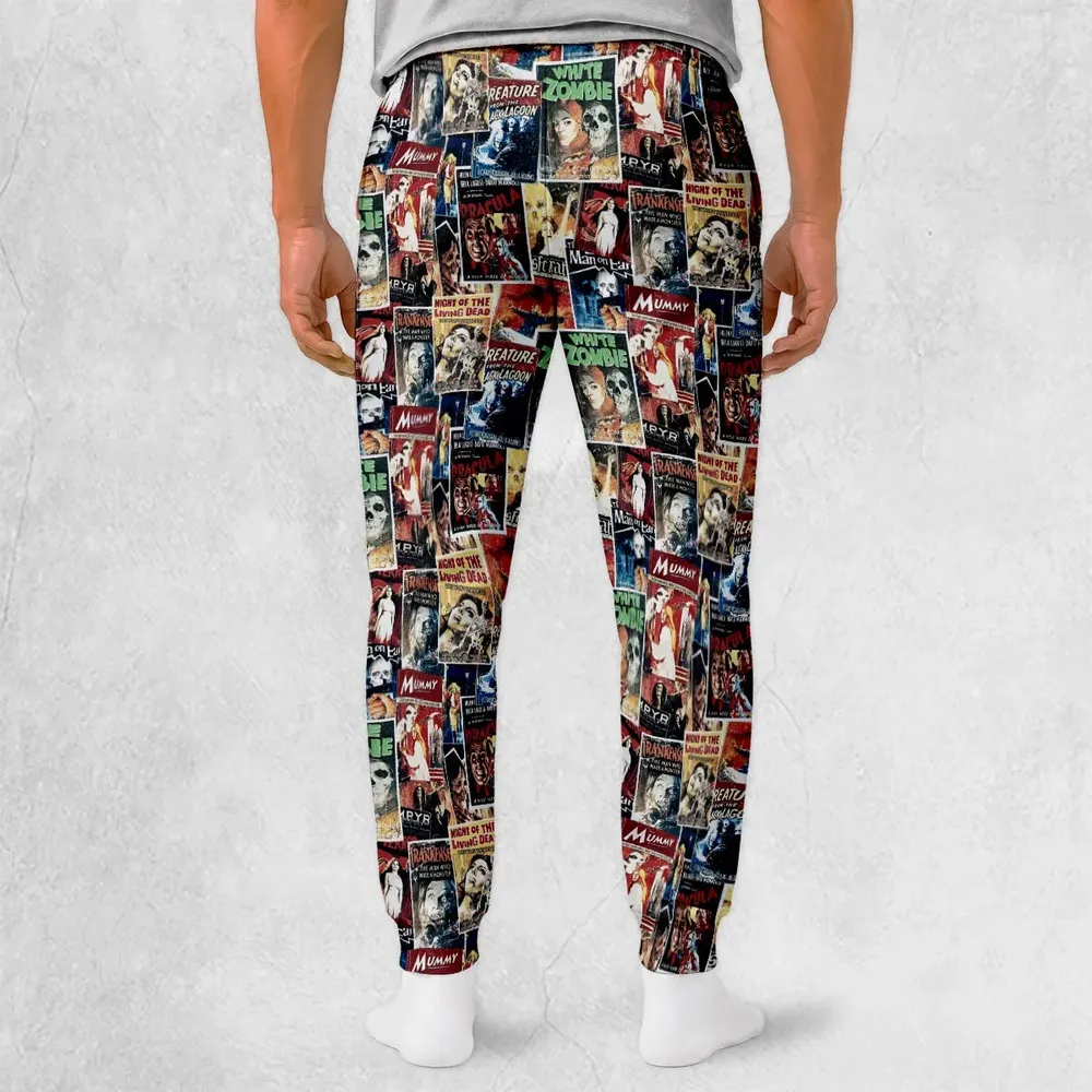 Pioneering '50s Classics Monster Hammer Horror Films Sweatpants - 2