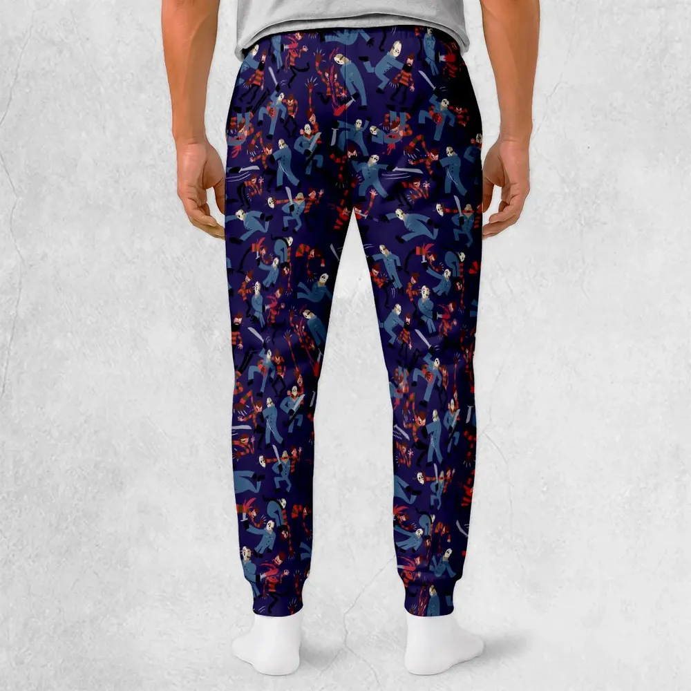 The Battle Freddy vs Jason Nightmare on Elm Street Friday the 13th Sweatpants - 2