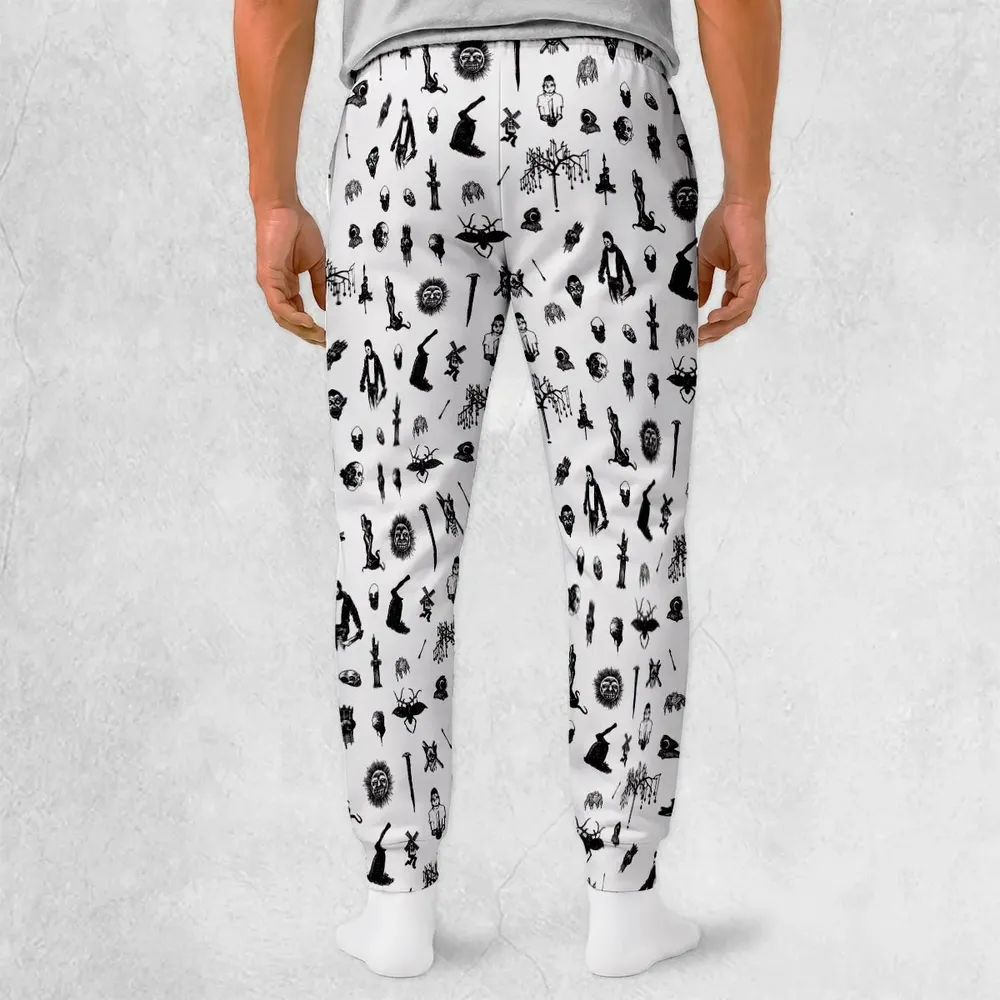Nosferatu Pattern Sweatpants - 2