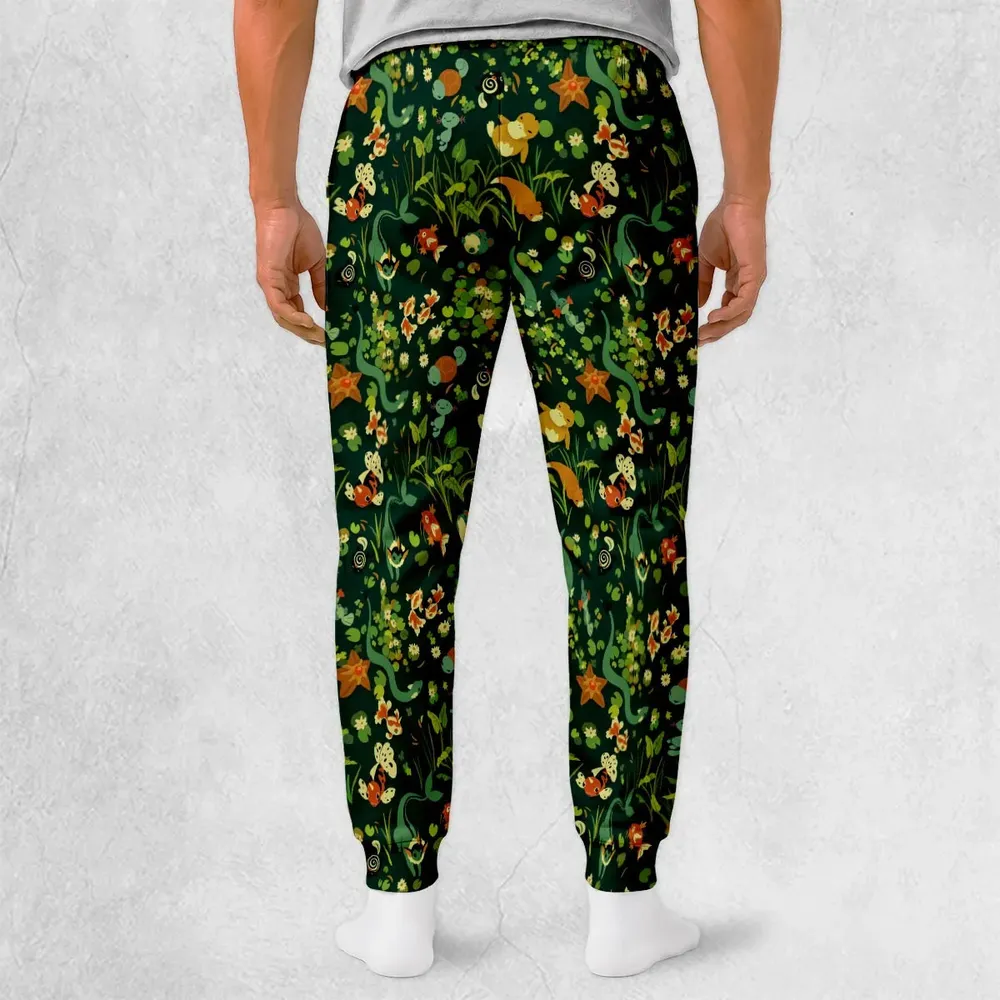 Floating In A Pond Magikarp Psyduck Vaporeon Water Pokemon Sweatpants - 2