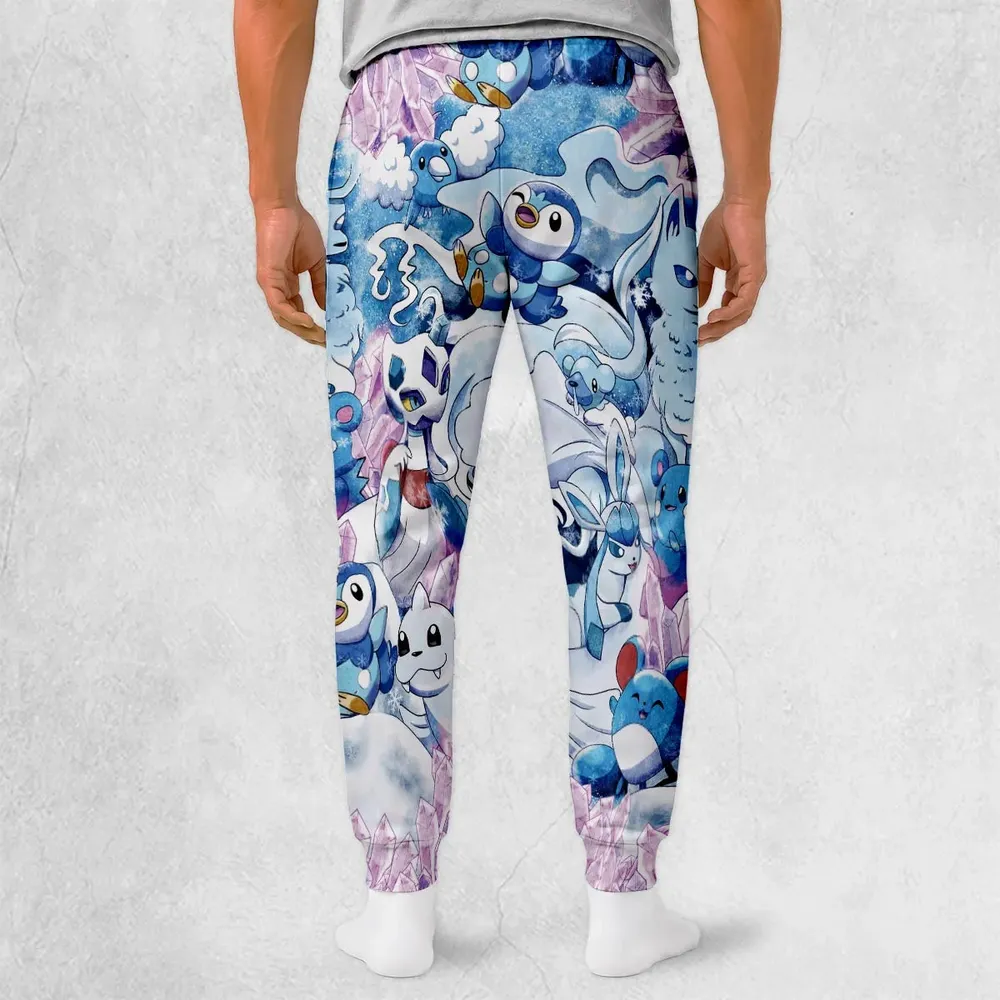 Winter Friends Pokemon Pattern Sweatpants - 2