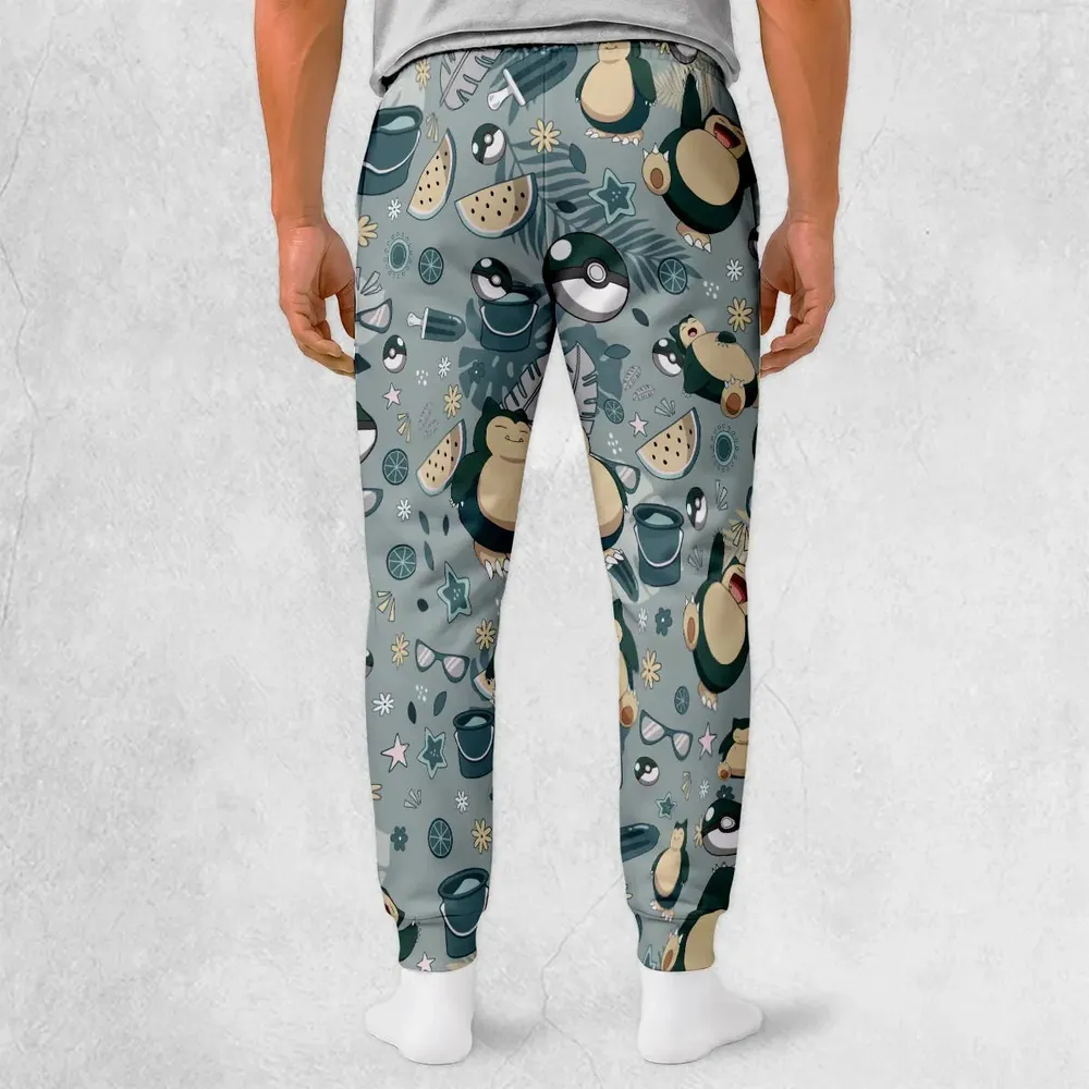 Summer Relax Snorlax Pokemon Sweatpants - 2