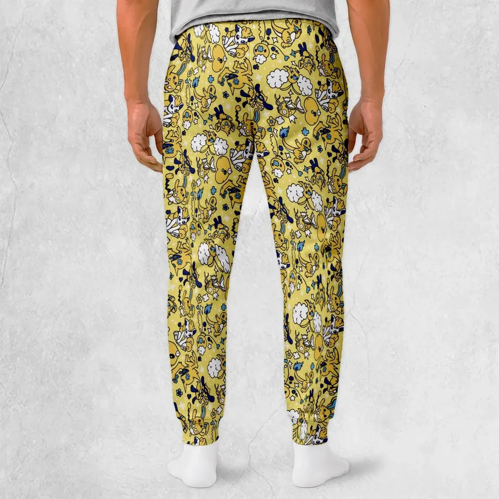 Shiny Magikarp Pokemon Pattern Sweatpants - 2