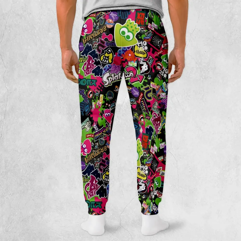 Splatoon Video Game Pattern Sweatpants - 2