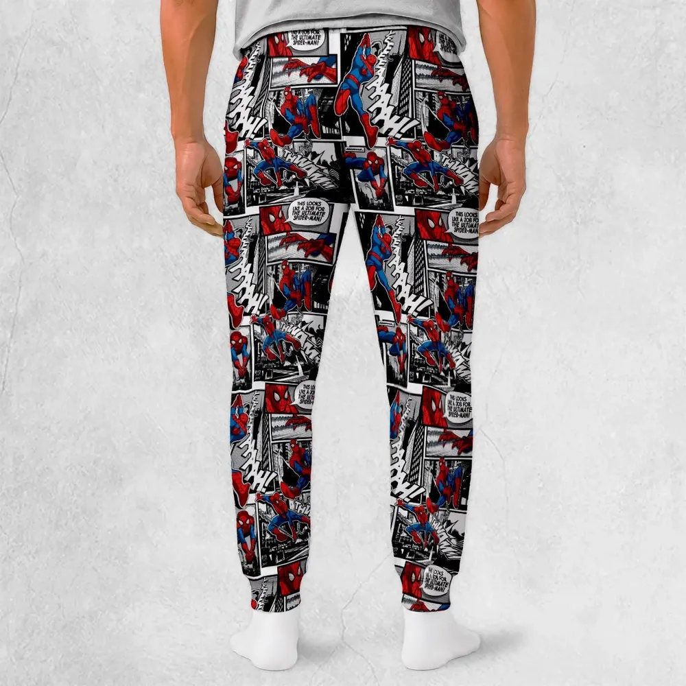 Spider Man Comic Pattern Sweatpants - 2