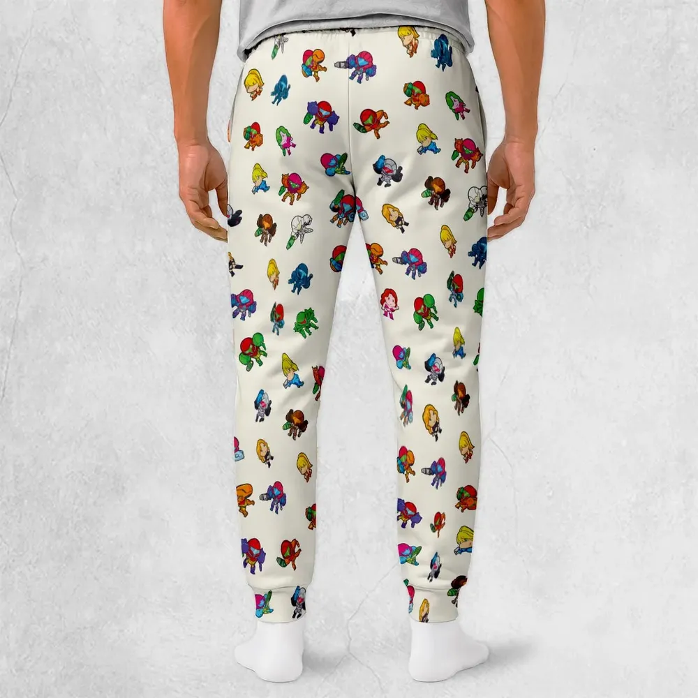 The Many Suits Of Samus Metroid Pattern Sweatpants - 2