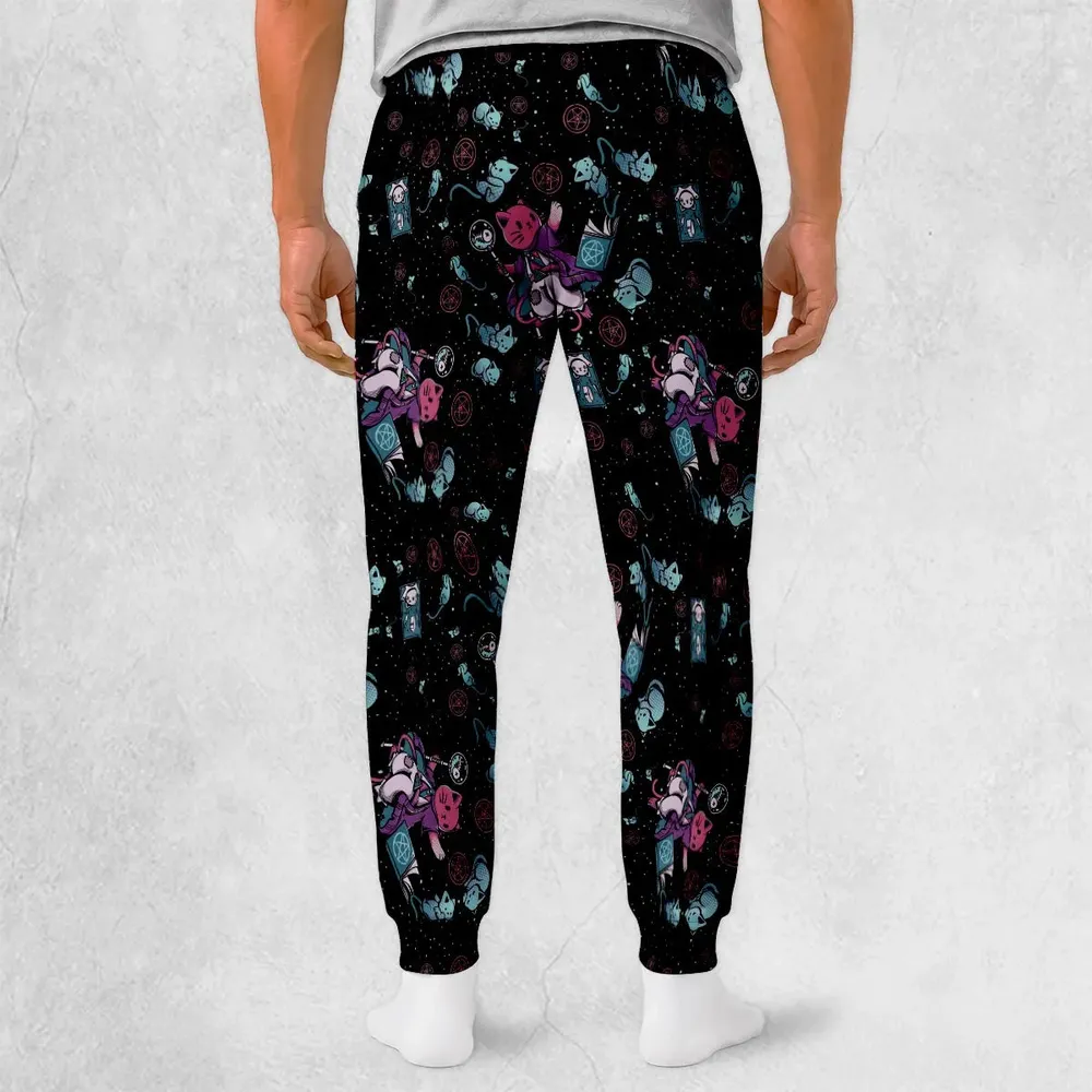 Necromancer Cat Pattern Sweatpants - 2