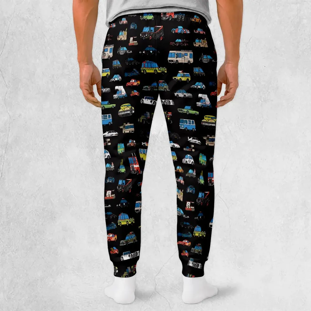 Movie Cars Pattern Sweatpants - 2