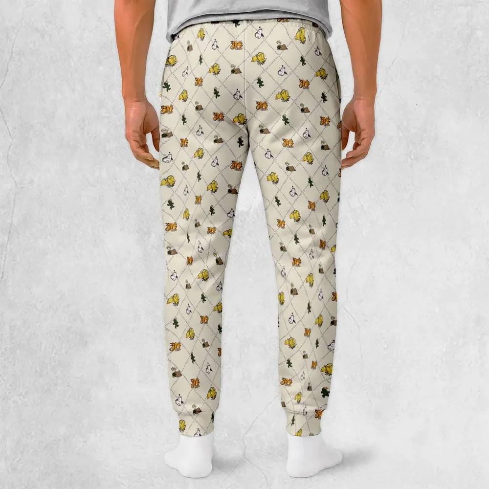 Final Fantasy Sleeping Creatures Pattern Sweatpants - 2