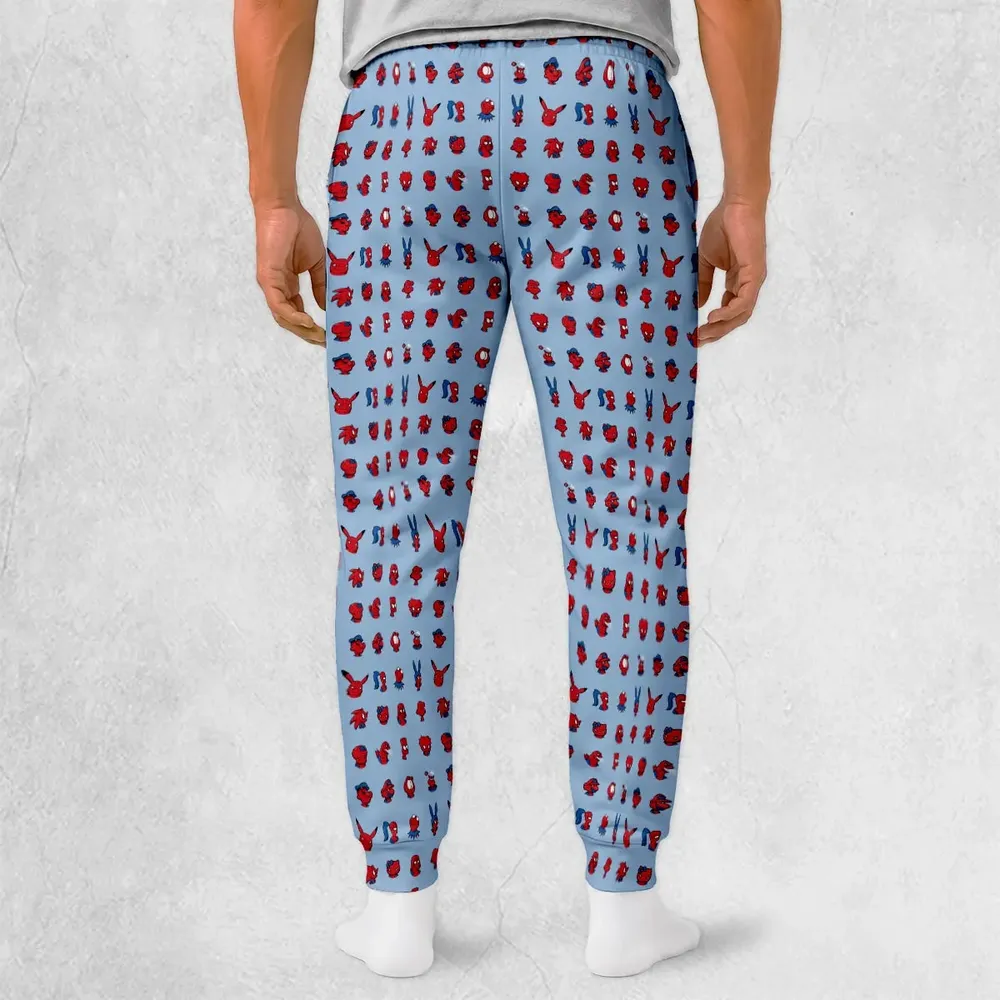 Funny Spider-Man Characters Pattern Sweatpants - 2