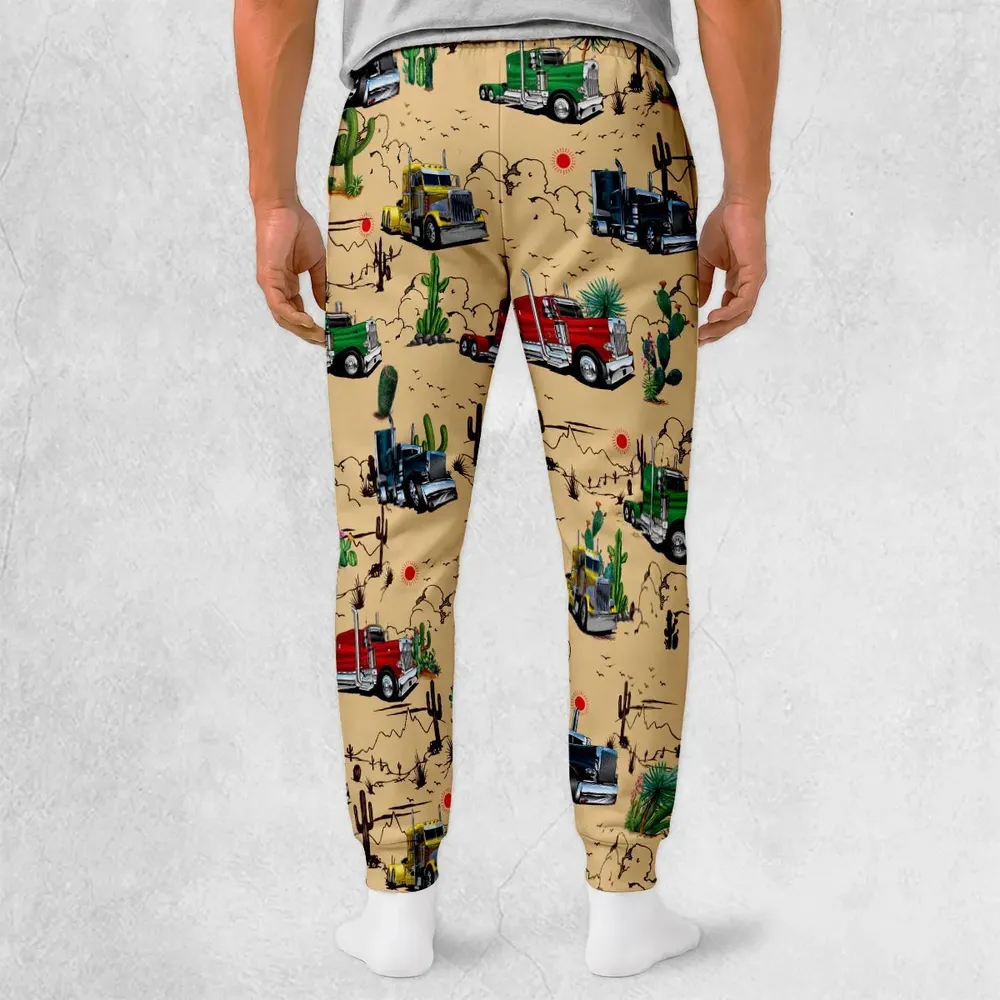 Peterbilt Semi Truck Pattern Sweatpants - 2