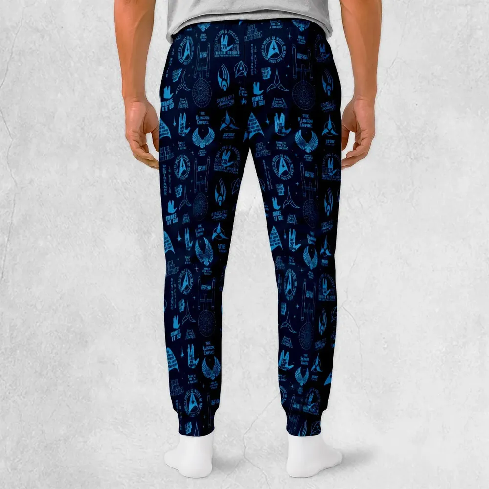 Trekkie Star Trek Pattern Sweatpants - 2