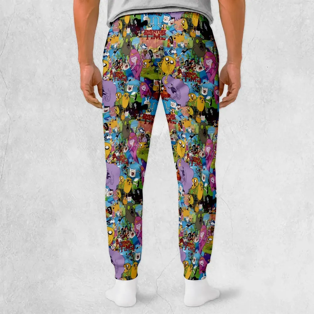 Adventure Time Characters Pattern Sweatpants - 2