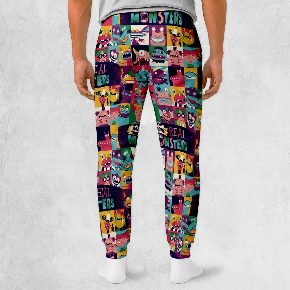 Aaahh!!! Real Monsters Characters Pattern Sweatpants - 2