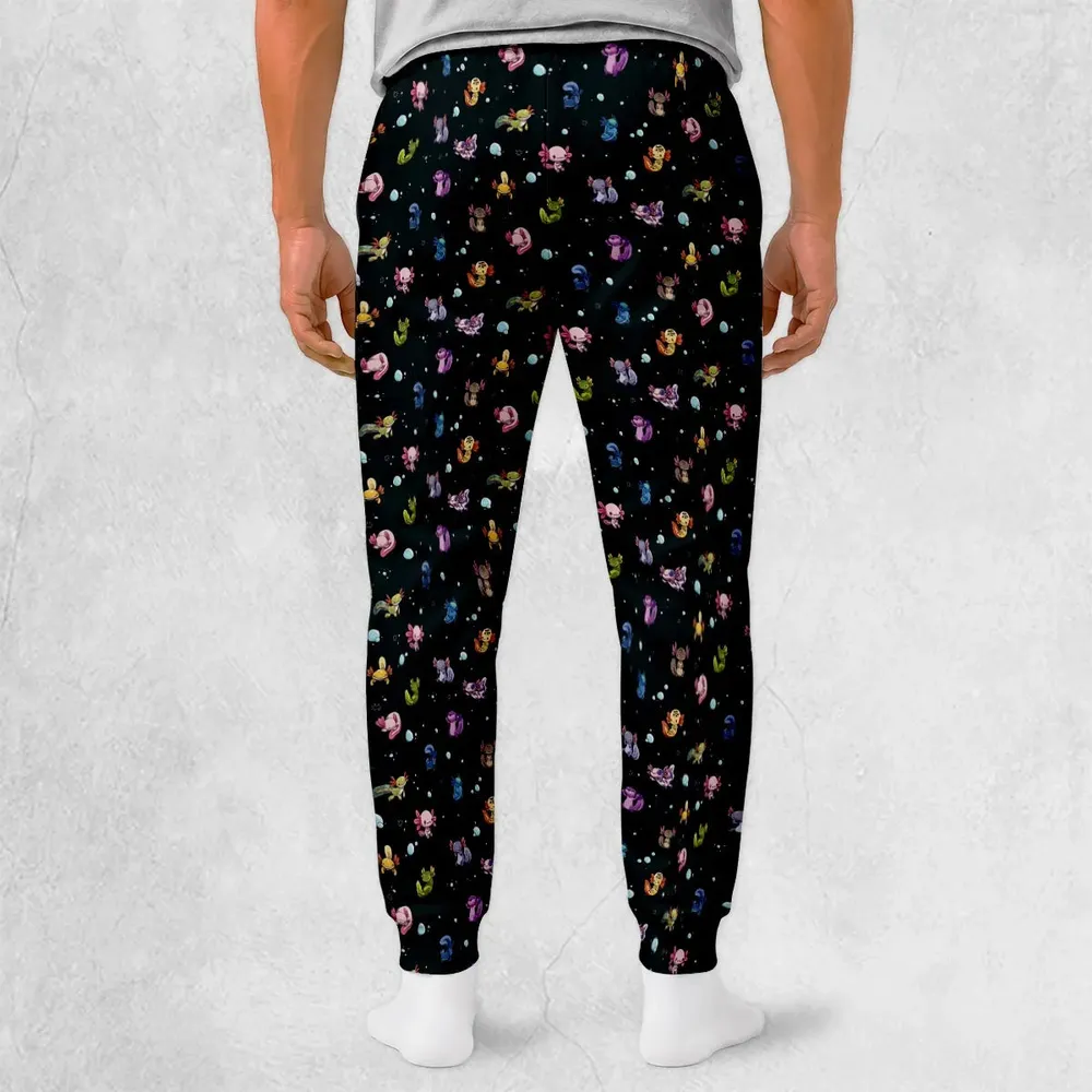 Axolotls Of The World Pattern Sweatpants - 2