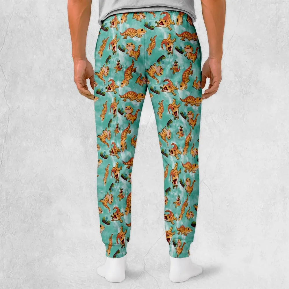 Bearded Dragon Pattern Sweatpants - 2