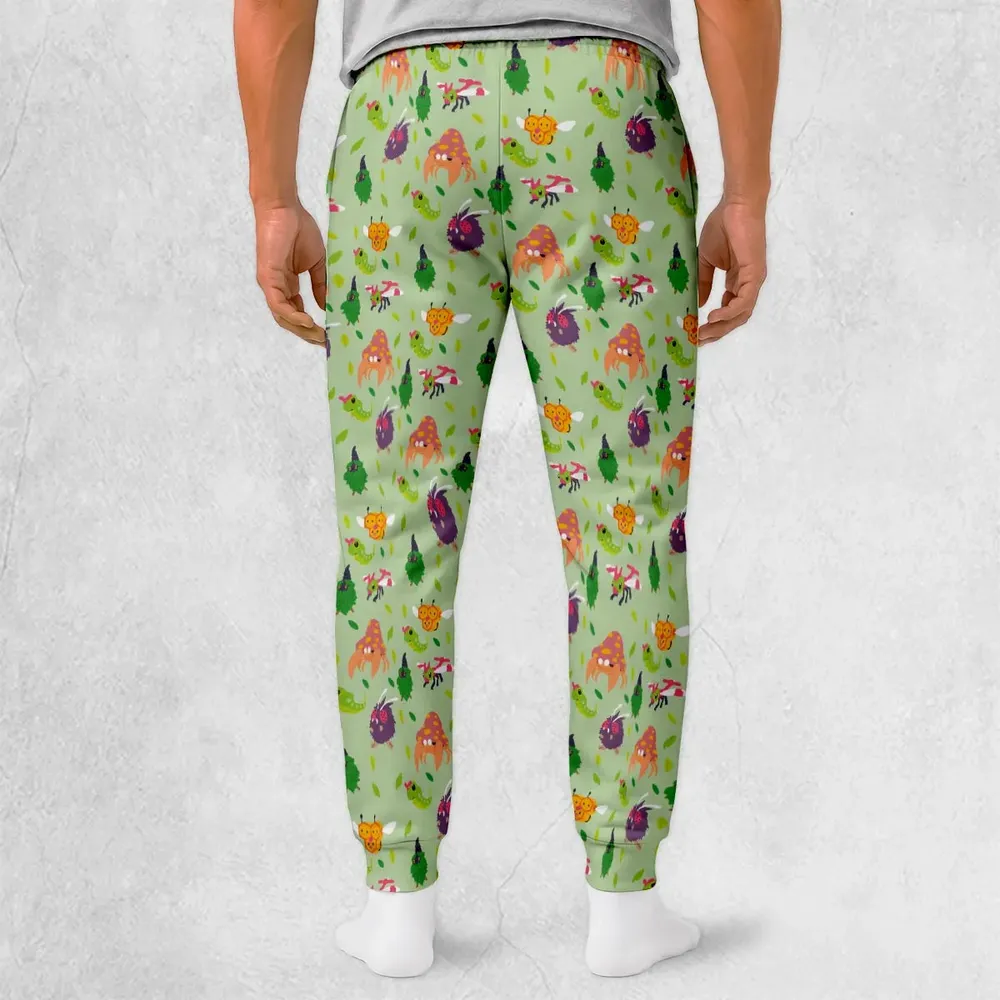 Bug Type Pokemon Pattern Sweatpants - 2