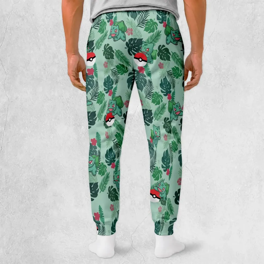 Bulbasaur Pokemon Pattern Sweatpants - 2