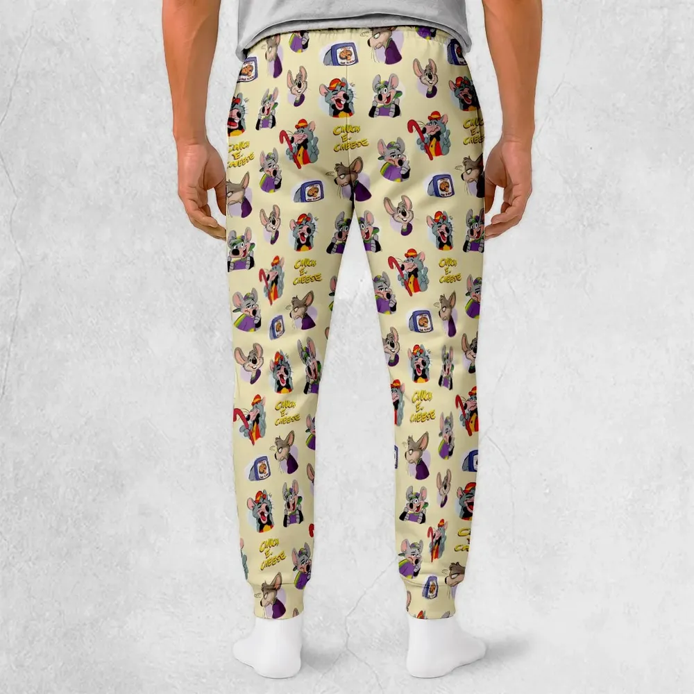 Chuck E. Cheese Pattern Sweatpants - 2
