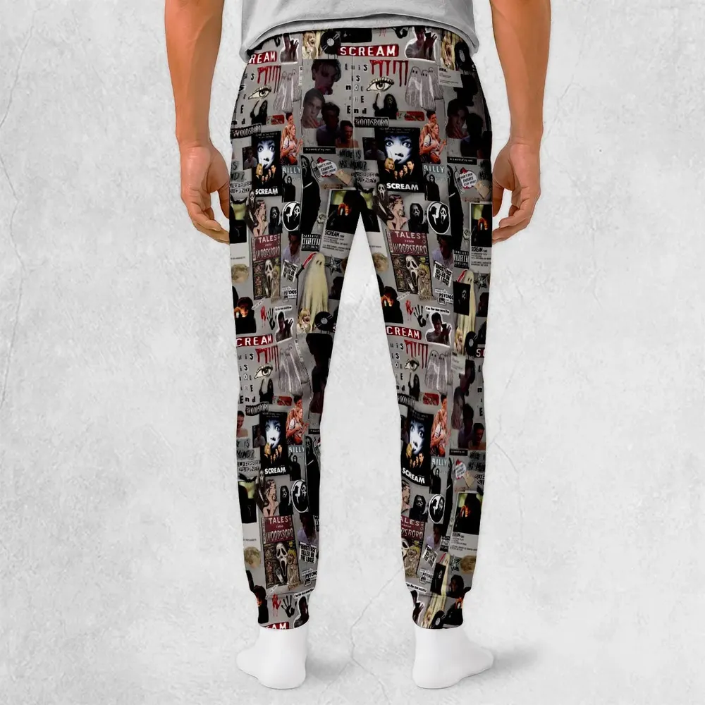 Crime Scene Scream Aesthetic Pattern Sweatpants - 2