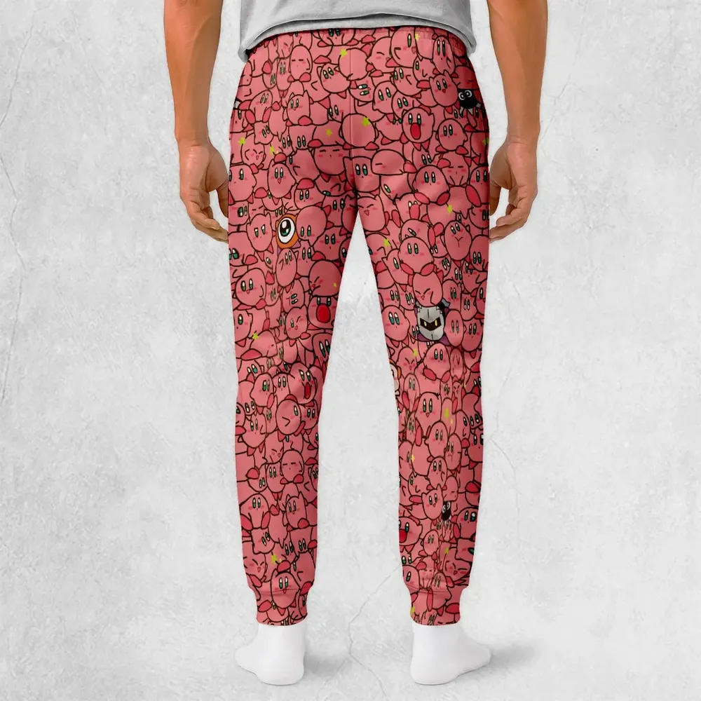 Cute Kirby Waddle Doo Bandana Waddle Dee Meta Knight Kirby's Characters Sweatpants - 2