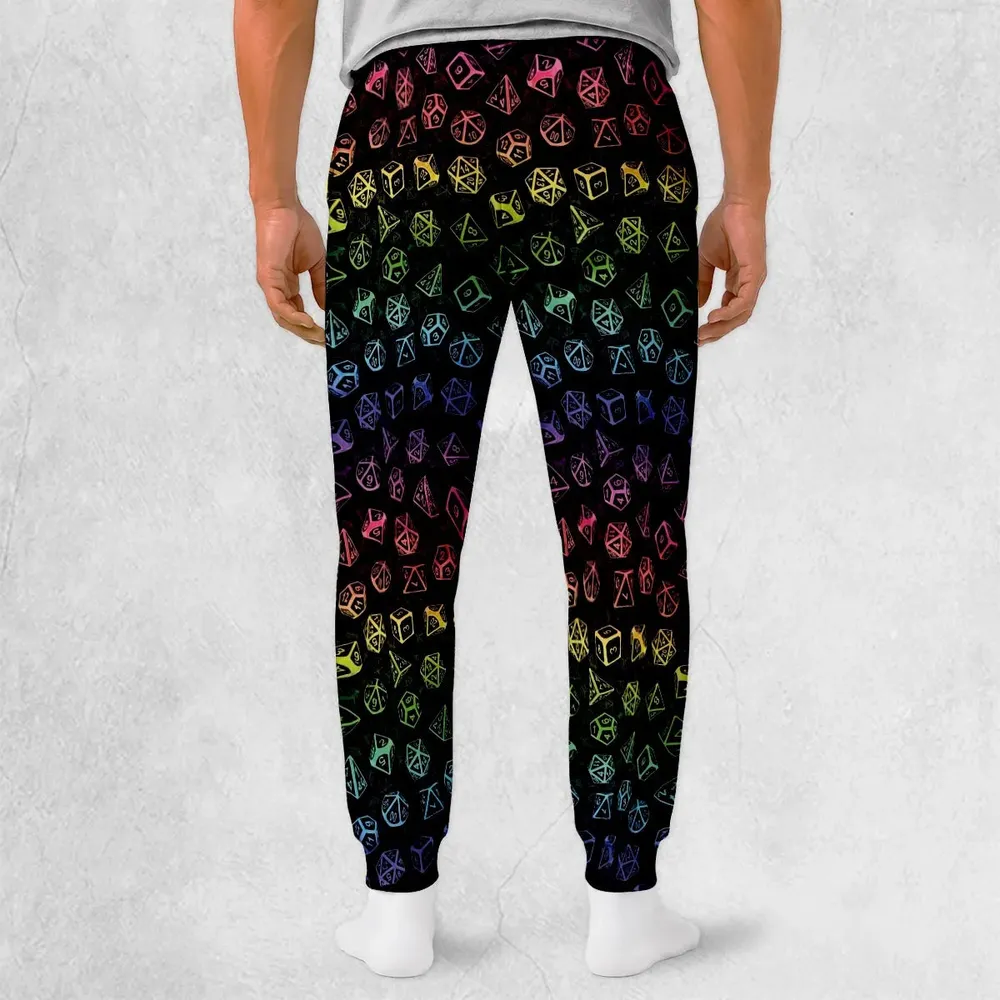 DnD Rainbow Dice Set Pattern Sweatpants - 2