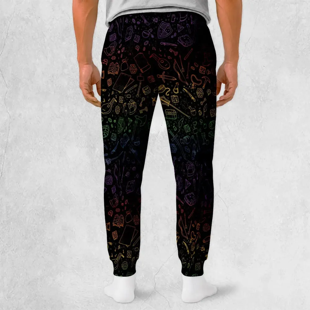 DnD Tabletop RPG Pattern Sweatpants - 2