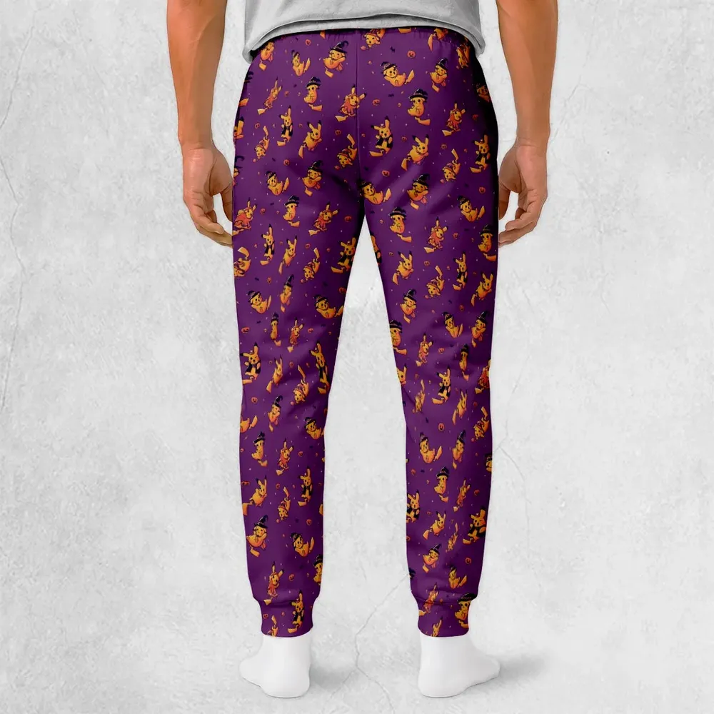 Electric Halloween Cute Pikachu Pattern Sweatpants - 2