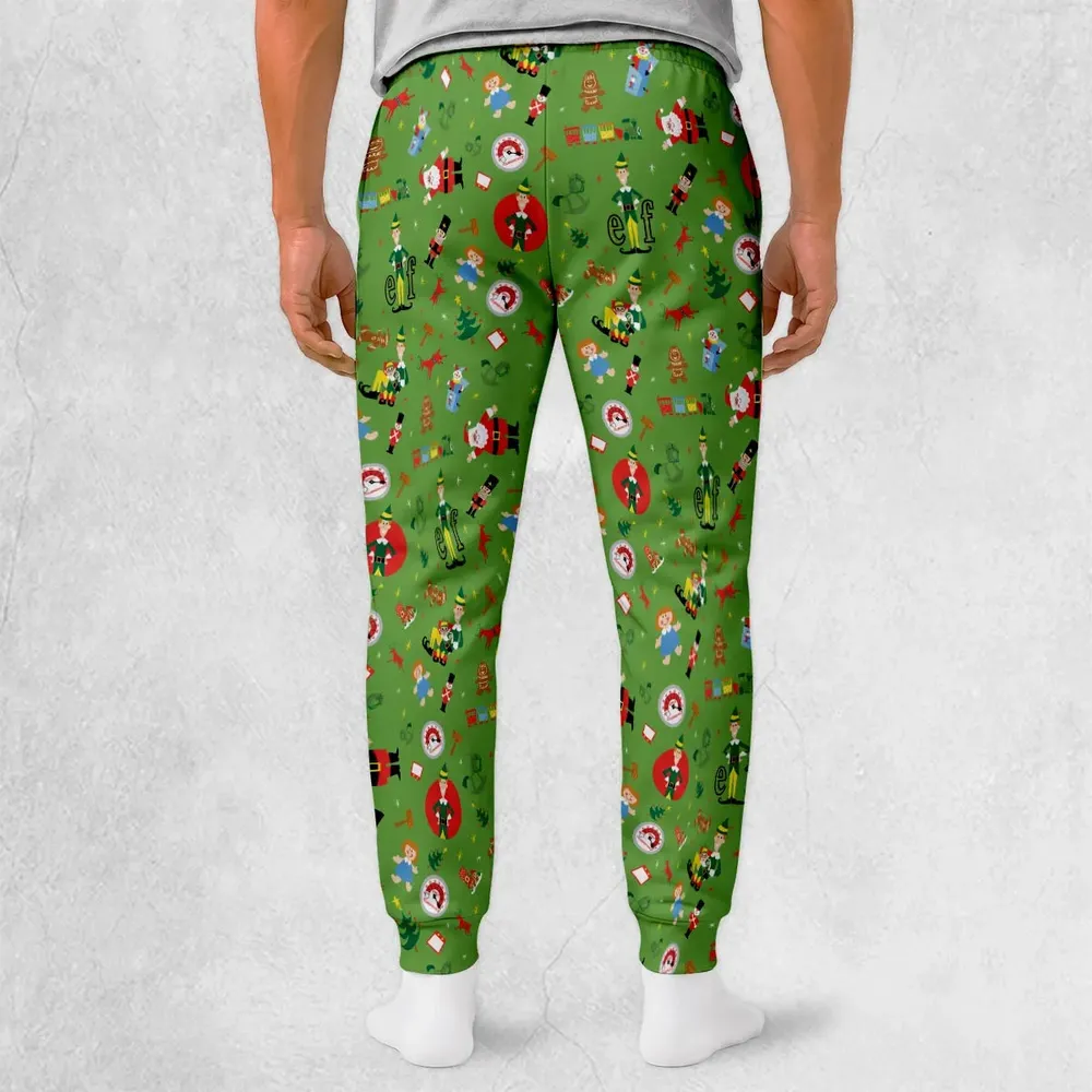 ELF Christmas Pattern Sweatpants - 2