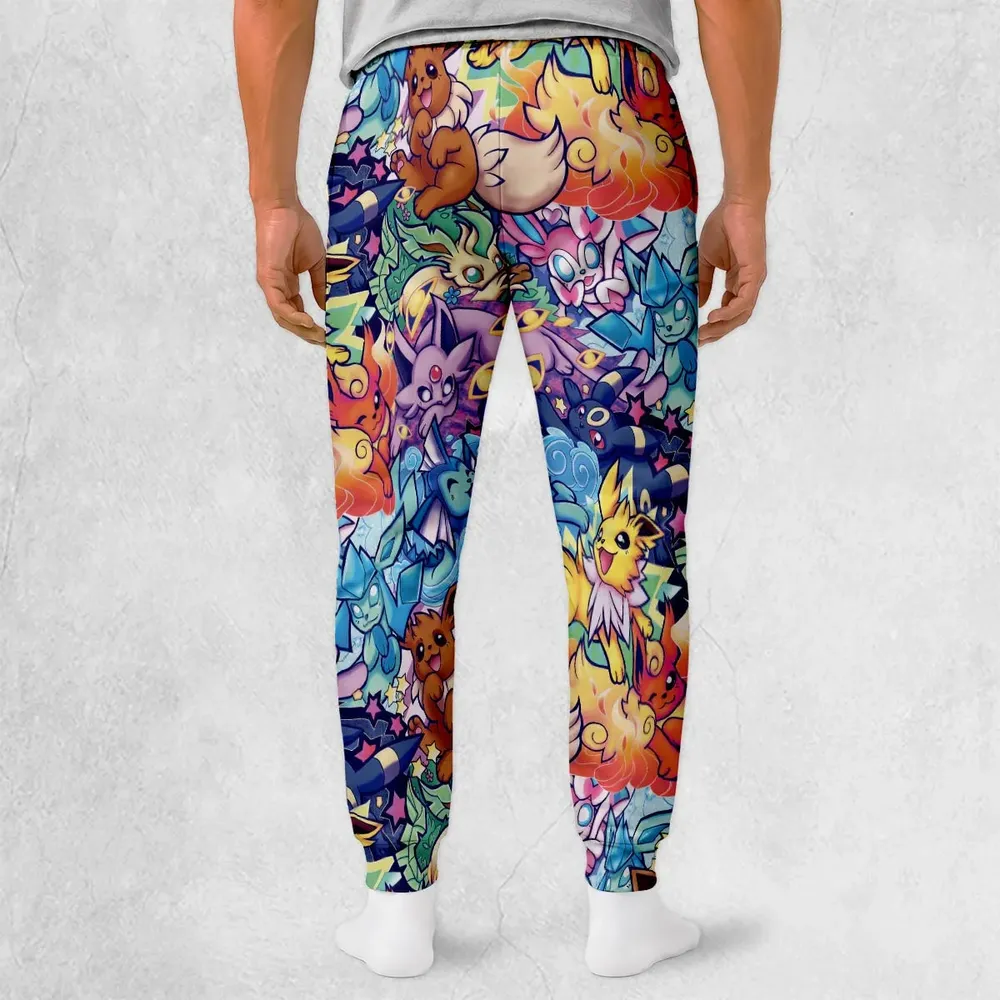 Evolutionary line of Eevee Pokemon Sweatpants - 2