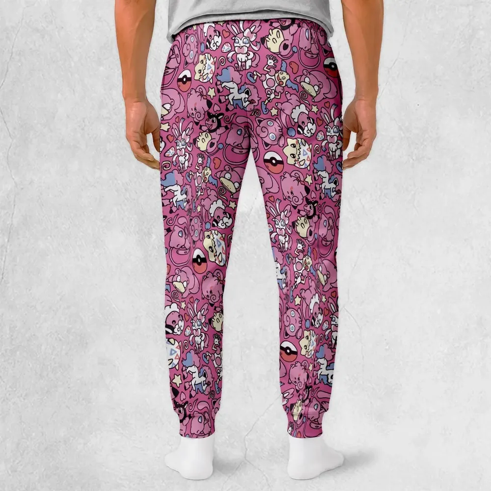 Fairy Pokemon Pattern Sweatpants - 2