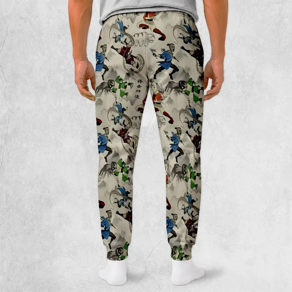 Aang Katara Toph Beifong Sokka Avatar The Last Airbender Sweatpants - 2