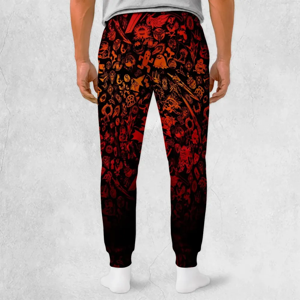 Red Moggle Final Fantasy Sweatpants - 2