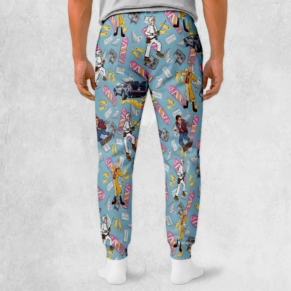 Marty McFly Dr. Emmett Brown Back To The Future Sweatpants - 2