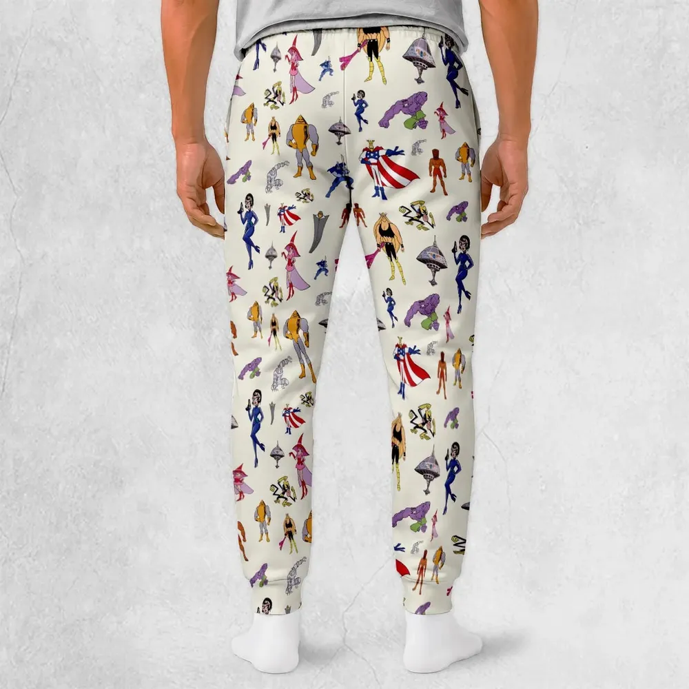 The Justice Friends Hawaiian Shirt 80s 90s Sweatpants - 2