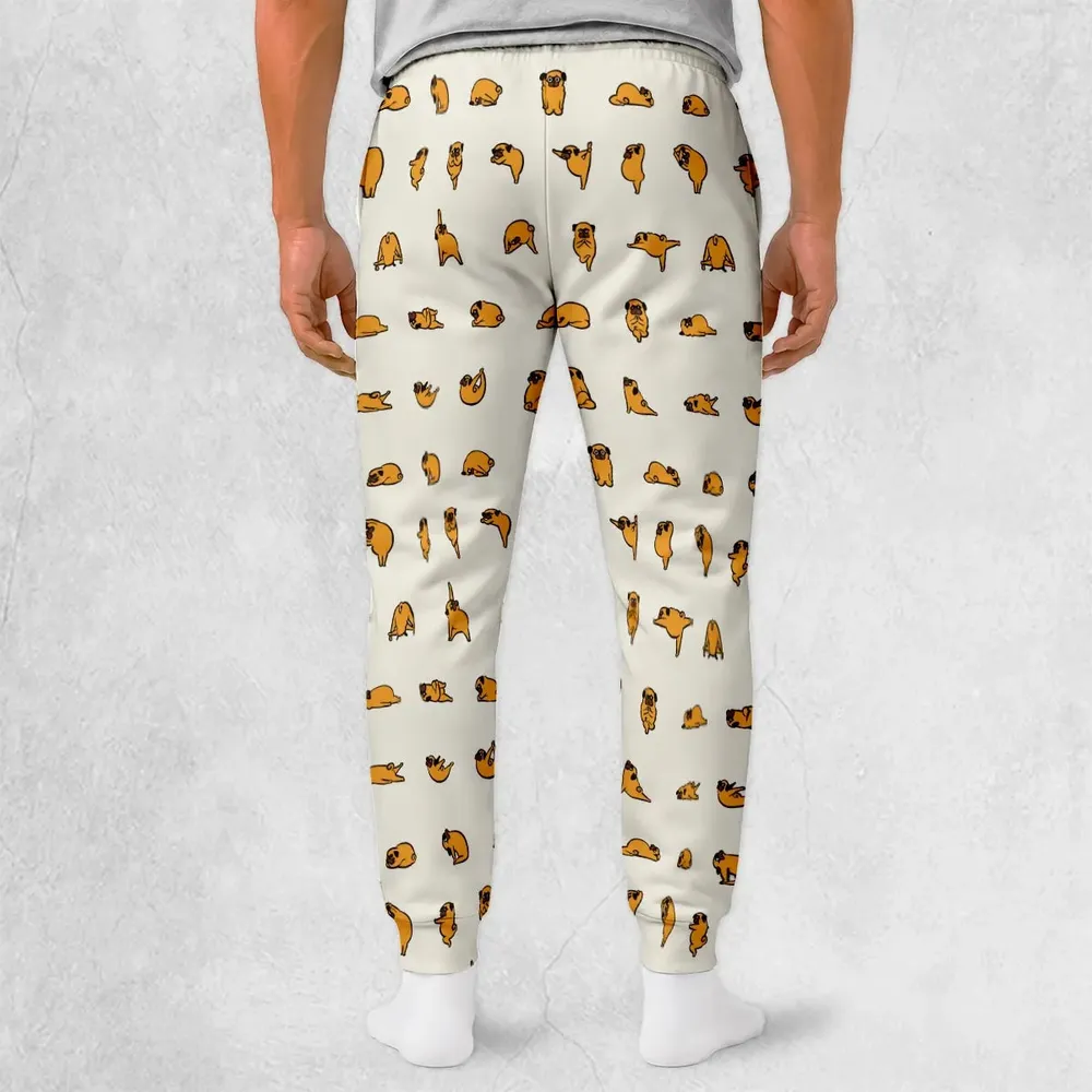 Pug Hot Yoga Pattern Sweatpants - 2